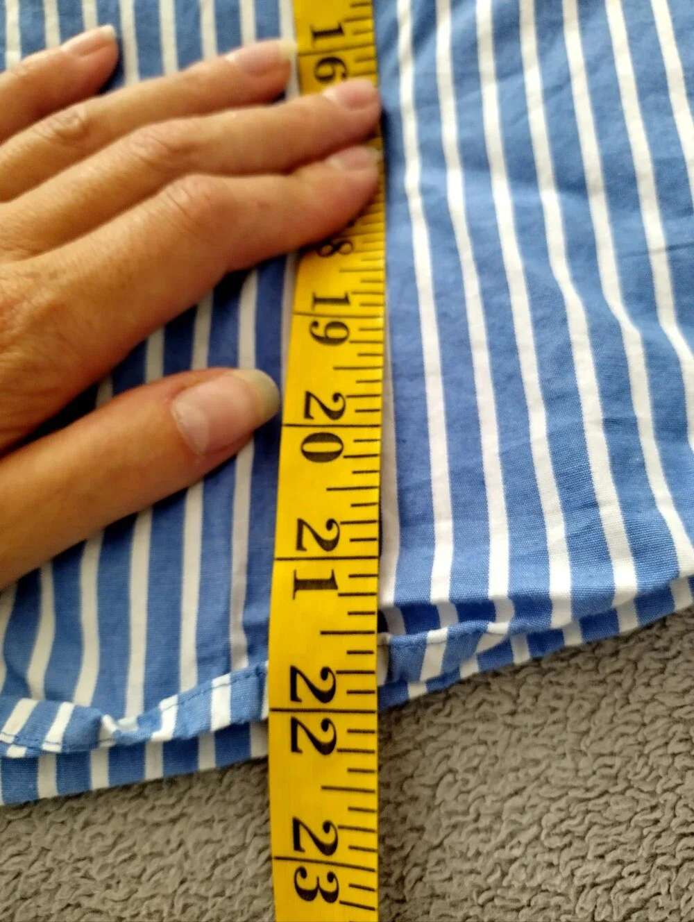 J. Crew Striped short-sleeve poplin popover top Sz M